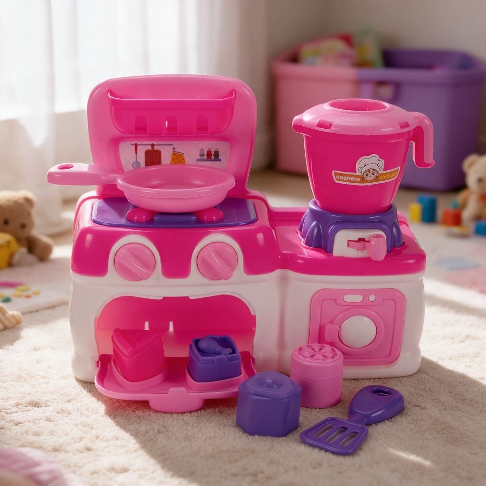 Brinquedo Didático Cozinha Na Caixa Jp Brink - Sortido