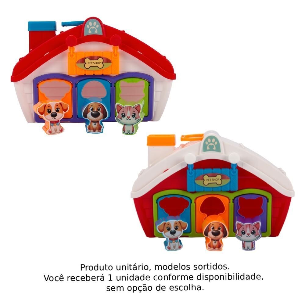 Brinquedo Didático Casinha Pets Na Caixa Jp Brink - Sortido