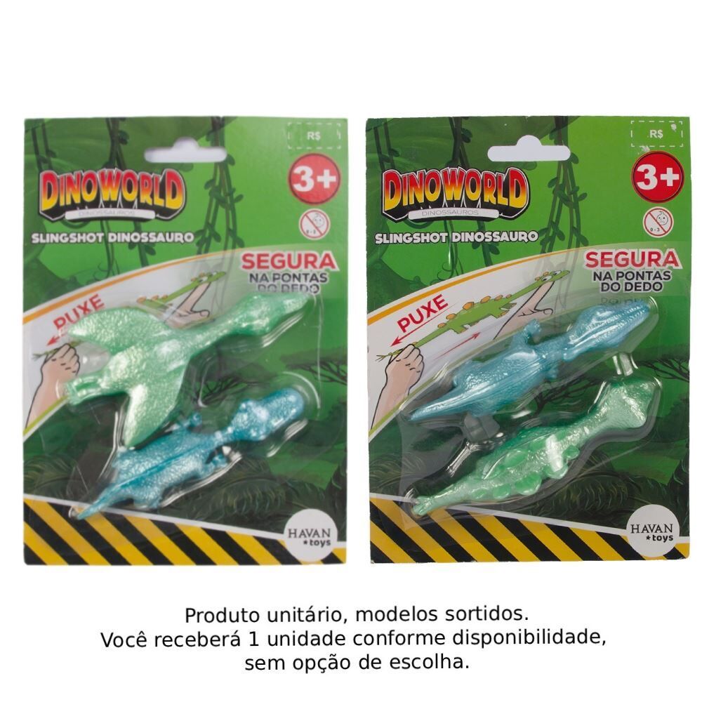 Brinquedo Dinossauro Slingshot Dino World Havan Toys - Sortido
