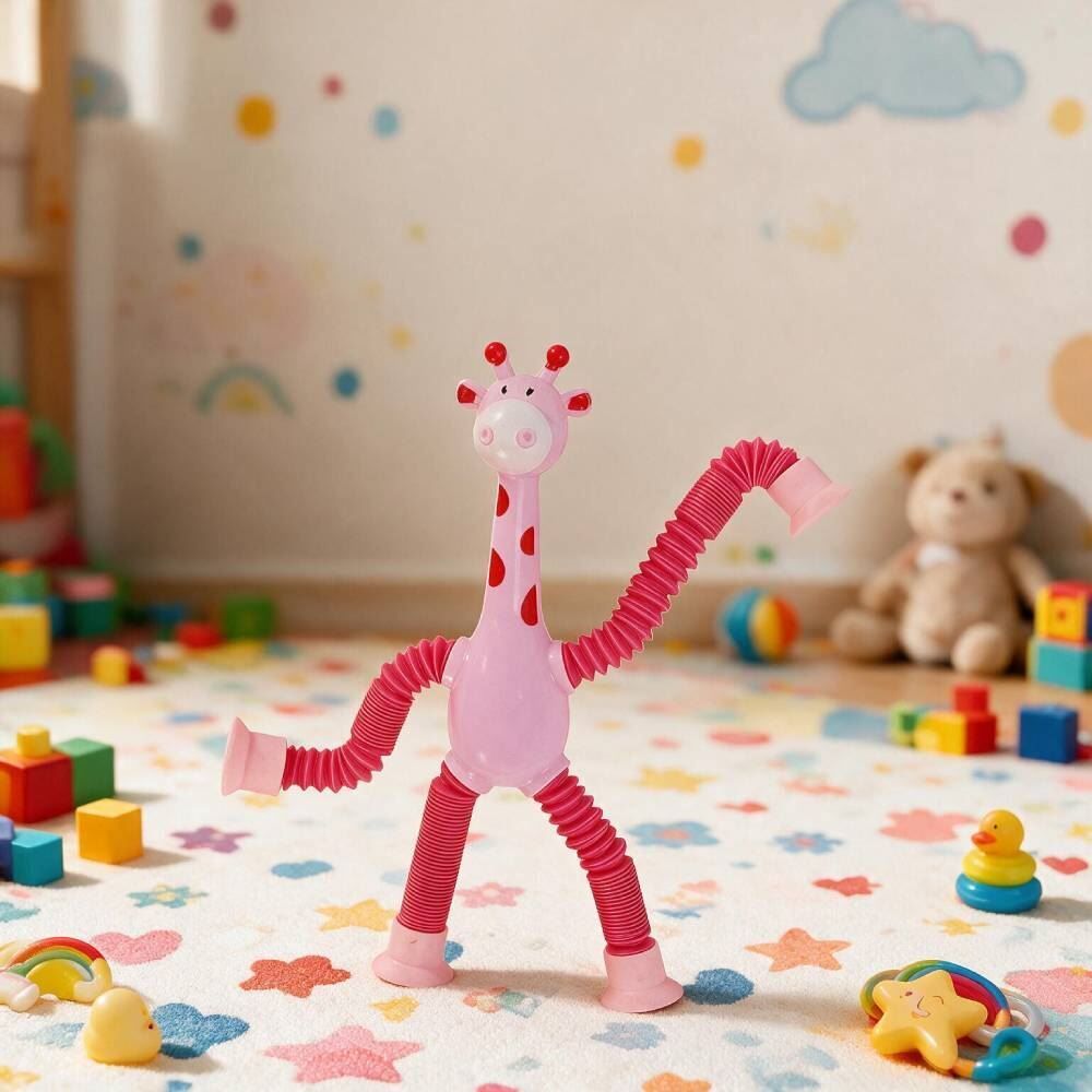 Brinquedo Girafa Estica e Puxa Havan Toys - Sortido