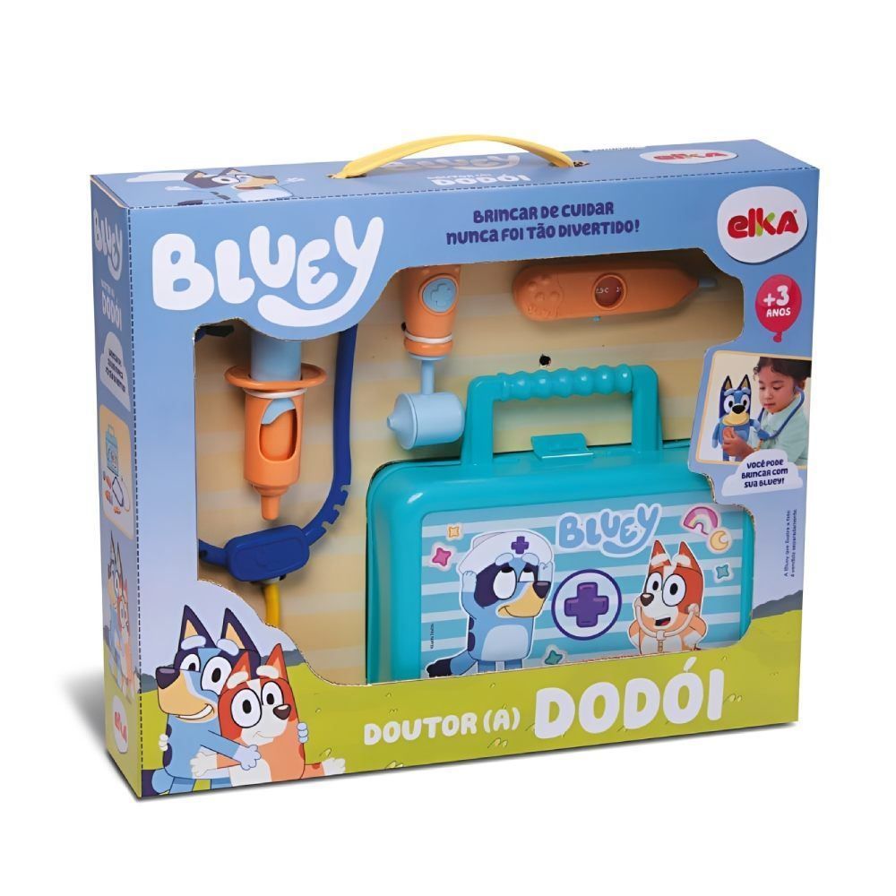 Brinquedo Maleta Infantil Doutor Dodói Bluey Elka - 1352