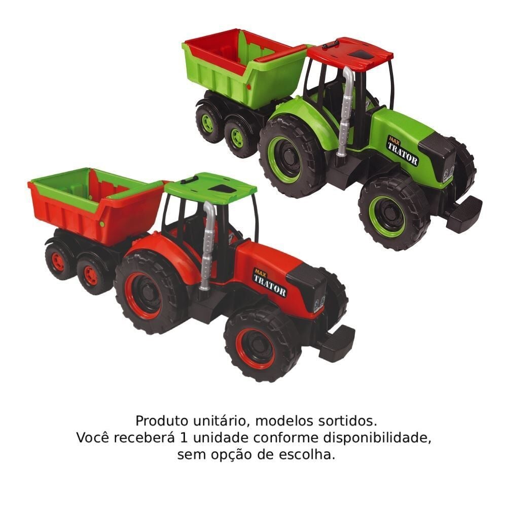 Brinquedo Max Trator Caçamba Grande Tilin Brinquedos - Sortido