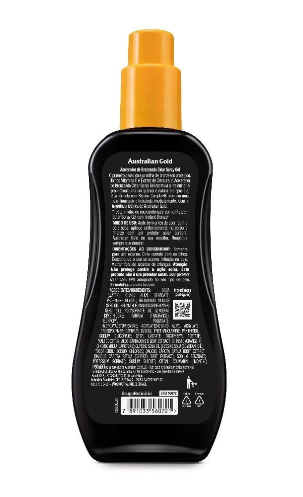 Bronzeador Bronzing Accelerator Australian Gold 200G