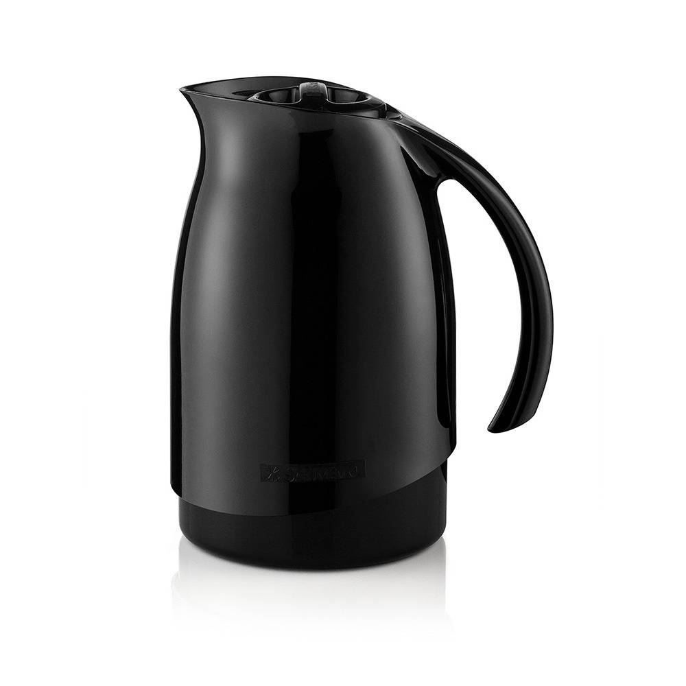 Bule Térmico De Plástico Cuidar Sanremo 700 Ml - Preto