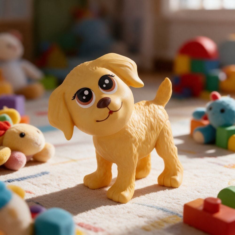 Cachorrinho Creme Na Casinha Mini Pet Pupee