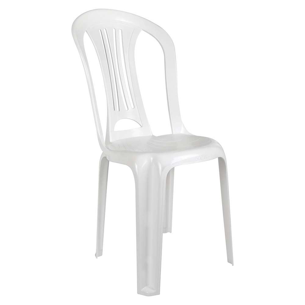 Cadeira De Plástico Empilhável Bistro Mor - Branco