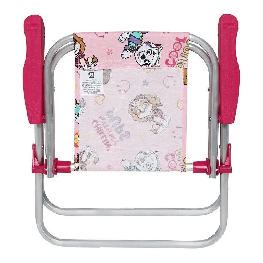 Cadeira Infantil Alumínio Patrulha Canina Bel - Rosa