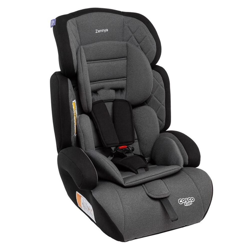 Cadeira para Carro 9 a 36Kg Zennya 2 em 1 Cosco Kids - Cinza Mescla