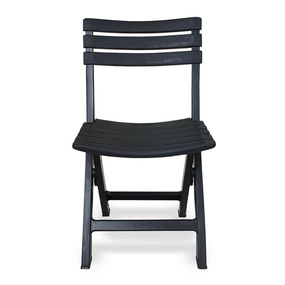 Cadeira Plástica Dobrável Preta Arqplast - Plástico