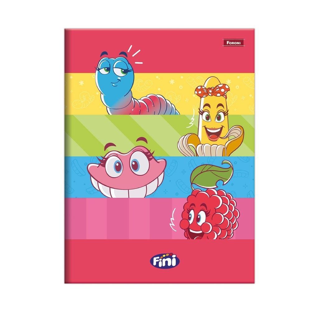 Caderno Brochura Capa Dura 1/4 Fini 80 Folhas Foroni - Sortido