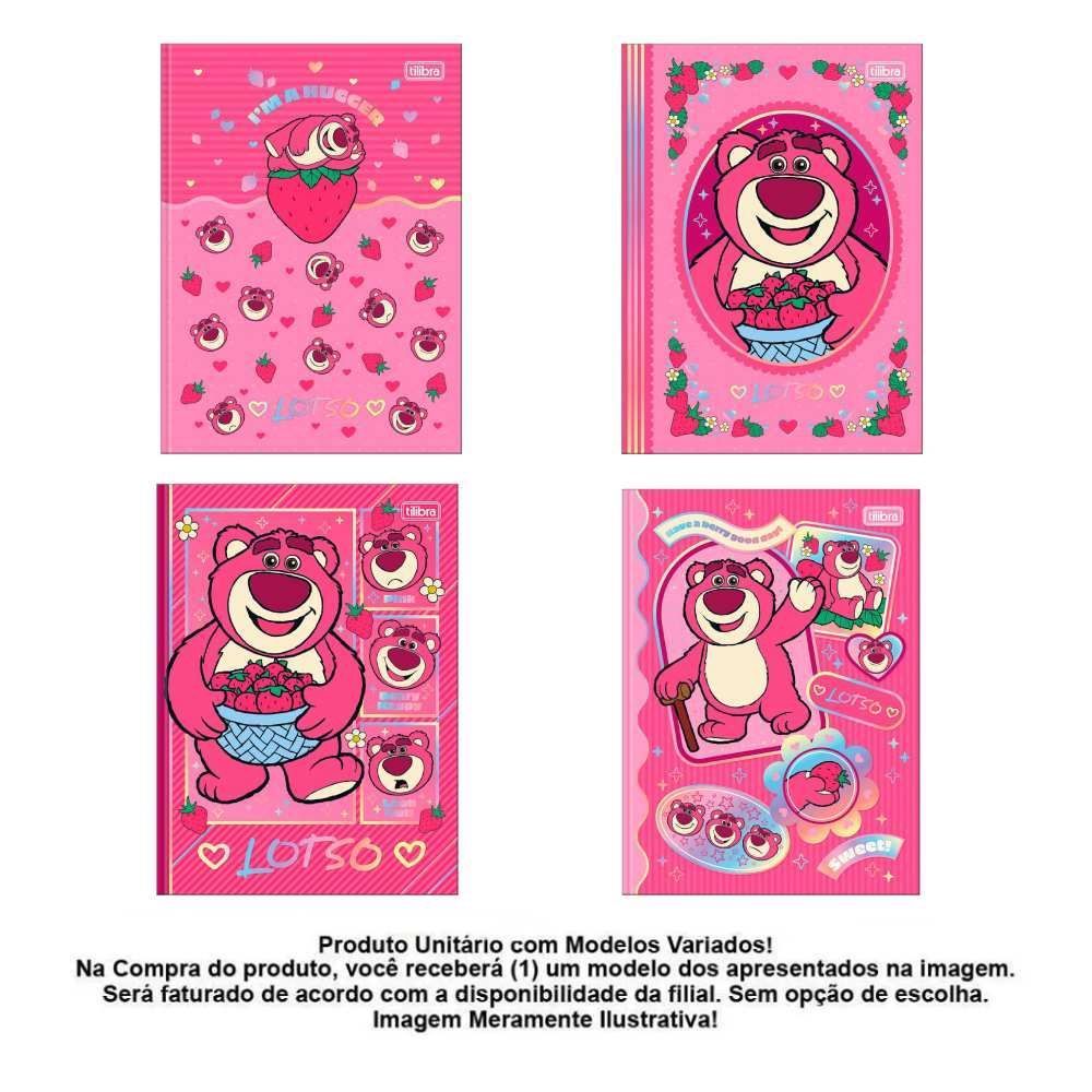 Caderno Brochura Capa Dura Colegial Lotso 80 Folhas Tilibra - Sortido