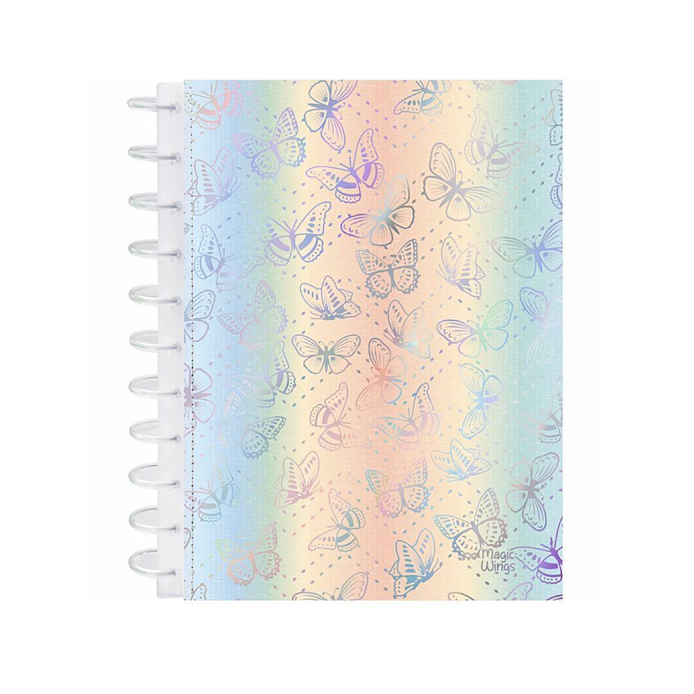 Caderno Kitdisc Magic Wings 160 Folhas Kit Style - Sortido