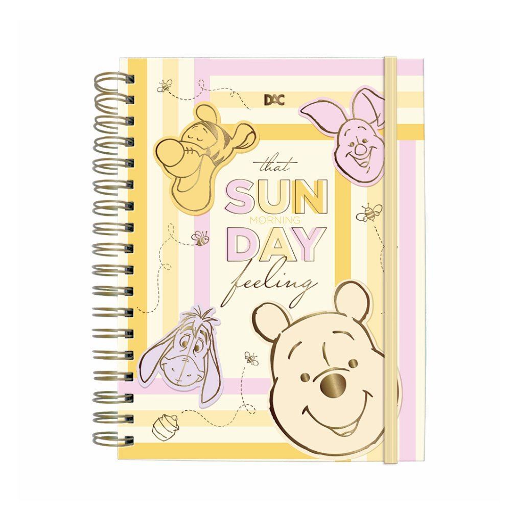 Caderno Smart Universitário Pooh Dac - 80 Folhas