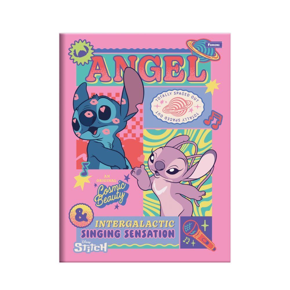 Caderno Stitch Brochurão Foroni 1 Matéria Foroni - Sortido