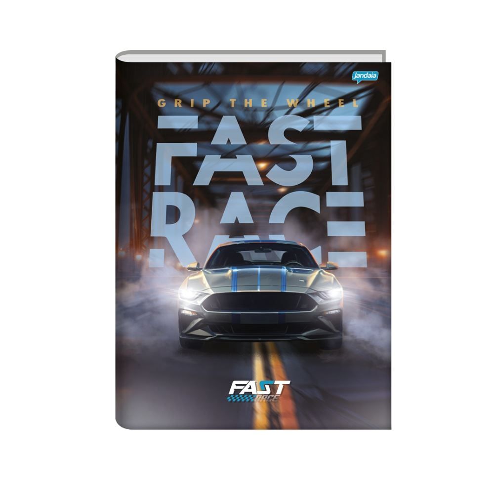 Caderno Universitário Brochura Fast Race 80 Folhas Jandaia - Sortido
