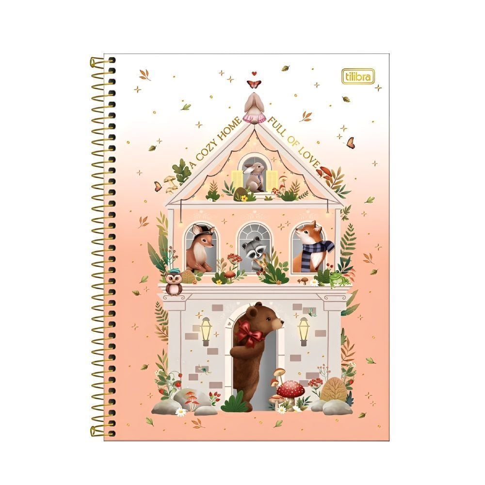 Caderno Universitário Capa Dura 1 Matéria Loveland 80 Folhas Tilibra - Sortido