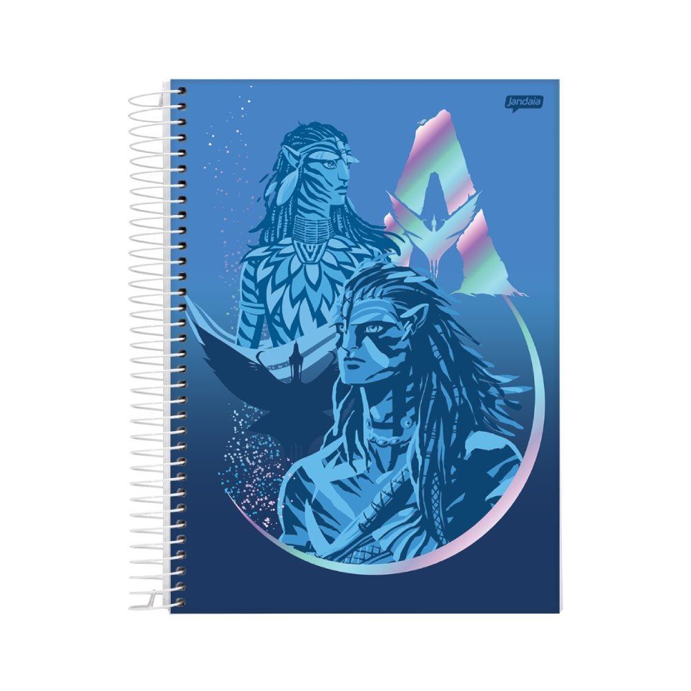 Caderno Universitário Espiral Avatar 160 Folhas Jandaia - Sortido