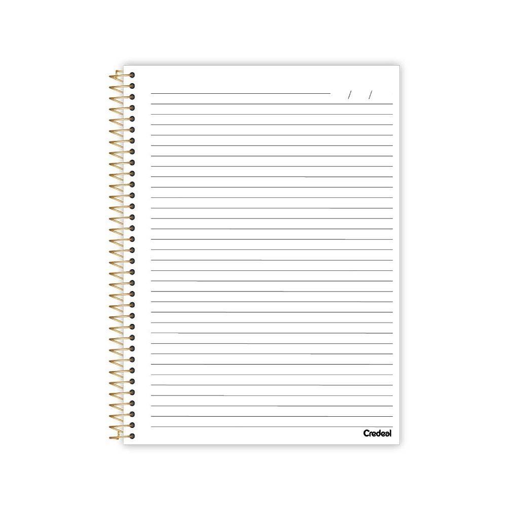 Caderno Universitário Espiral Bella Paris 160 Folhas Credeal - Sortido