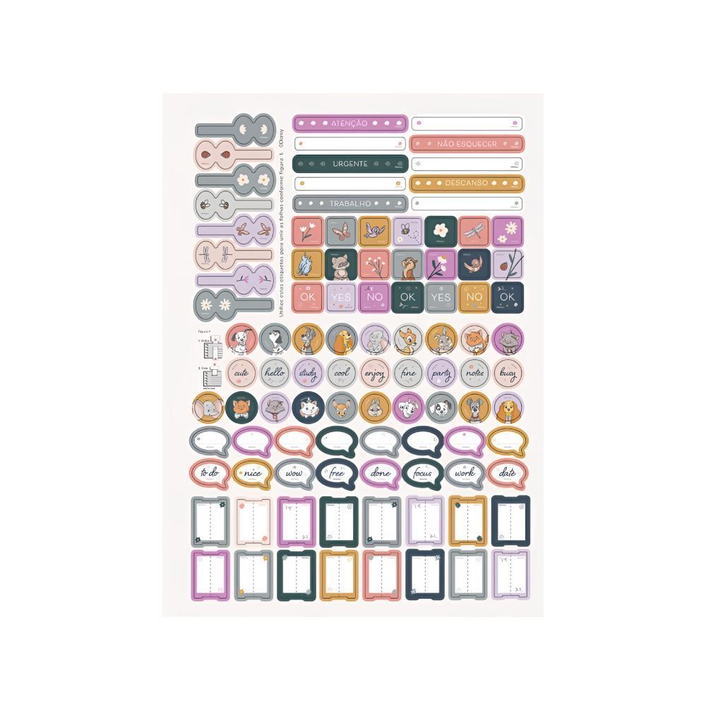 Caderno Universitário Espiral Clássicos Disney 80 Folhas Jandaia - Sortido