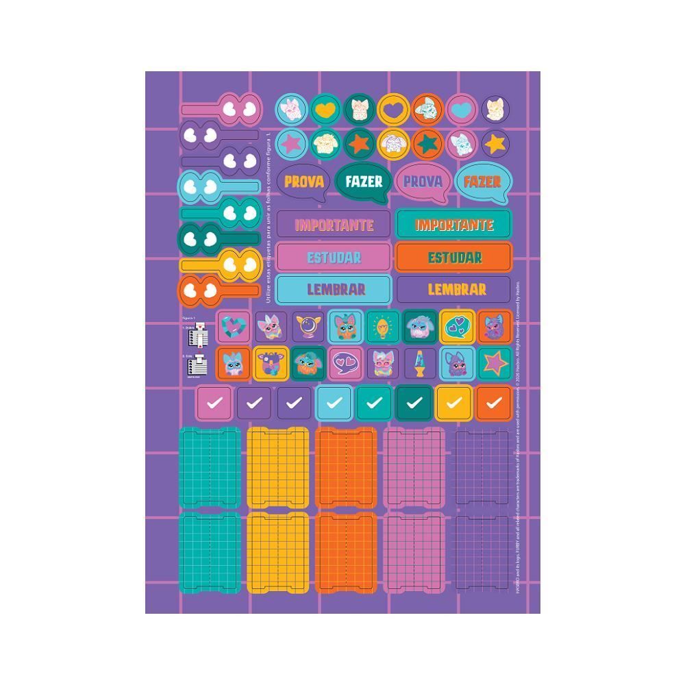 Caderno Universitário Espiral Furby 80 Folhas Jandaia - Sortido