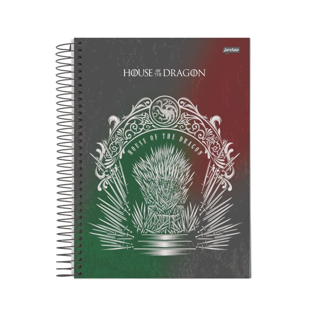 Caderno Universitário Espiral House Of Dragon Jandaia - Sortido
