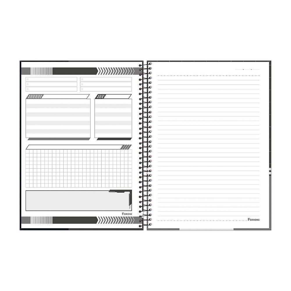 Caderno Universitário Espiral Motoclub 160 Folhas Foroni - Sortido