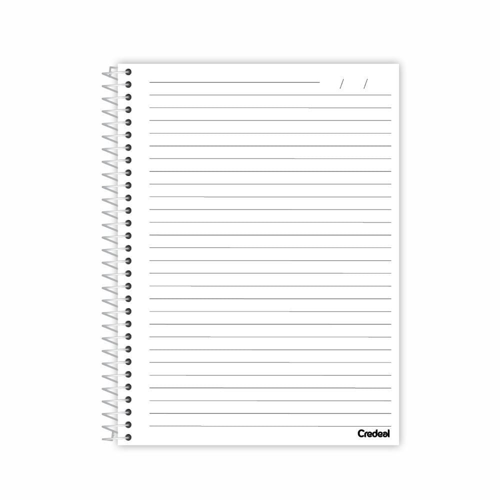 Caderno Universitário Espiral Pétalas 160 Folhas Credeal - Sortido