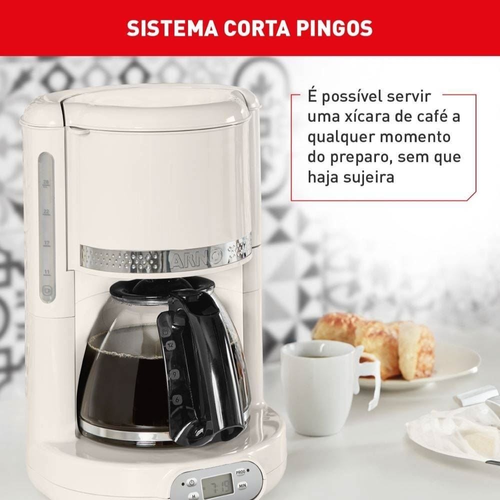 Cafeteira Elétrica Arno Soleil Marfim 1,25 Litros SFCM