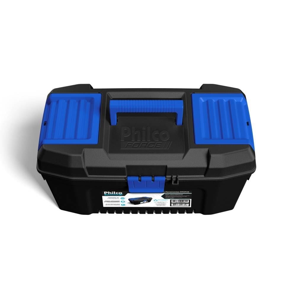 Caixa De Ferramentas Philco Force 20 Polegadas 30Kg Pfcp22 - Preto