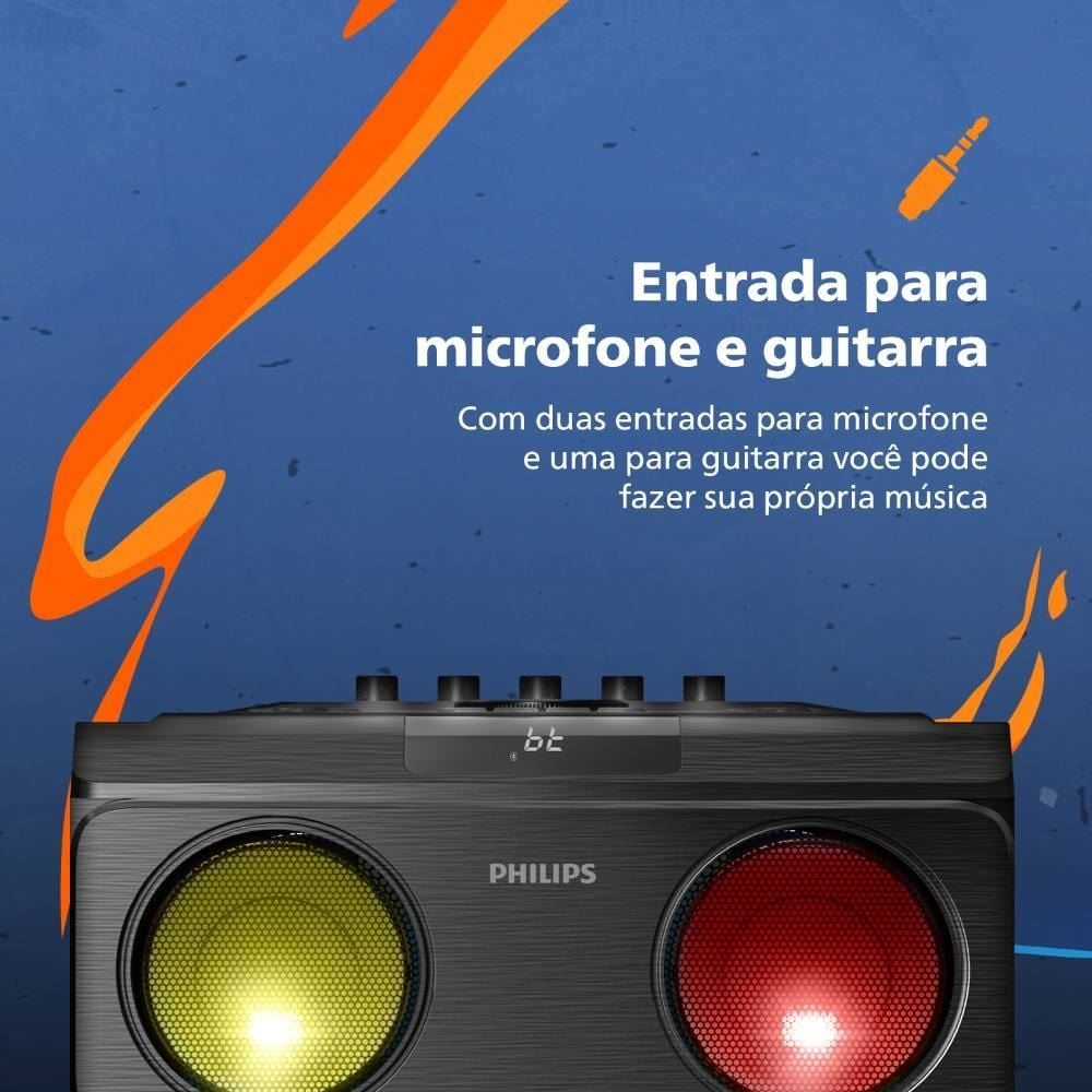 Caixa de Som Bluetooth Philips Party Speaker 2400W Tax5509