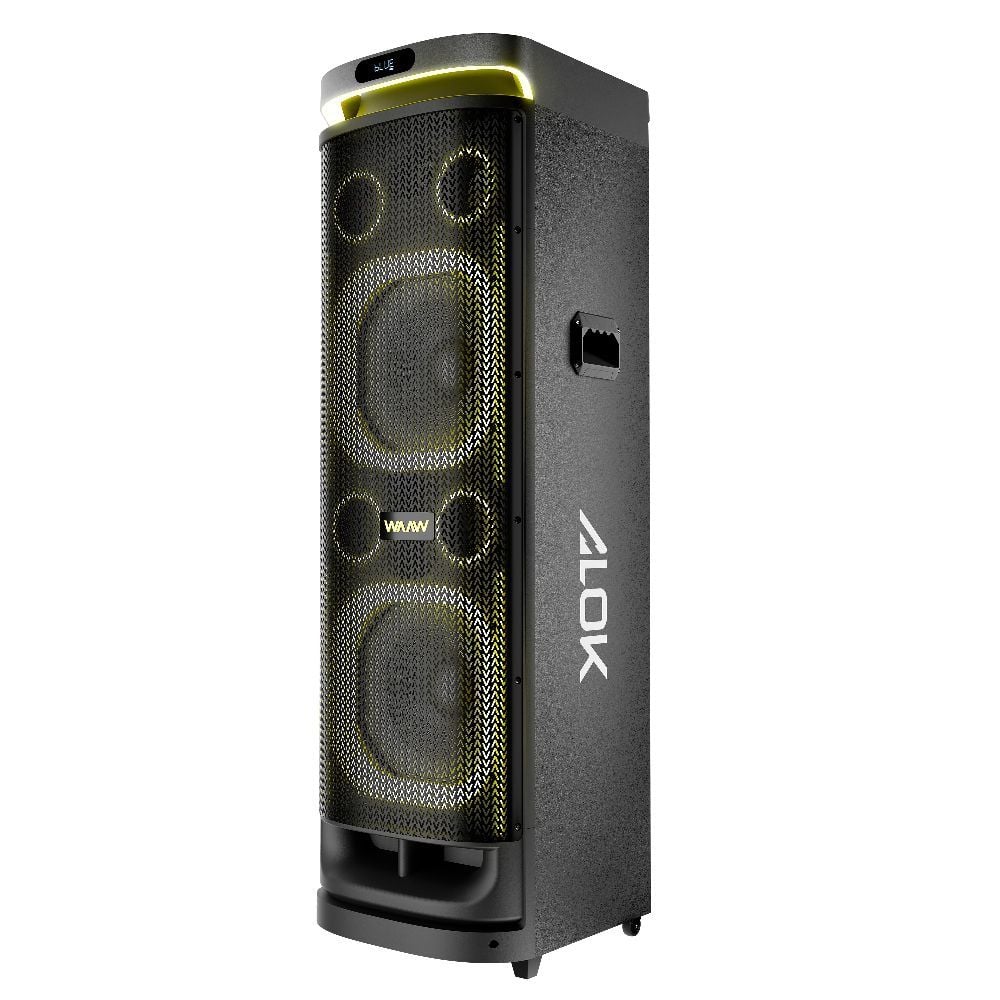 Caixa de Som Bluetooth Waaw by Alok Sound Box Insana 12000