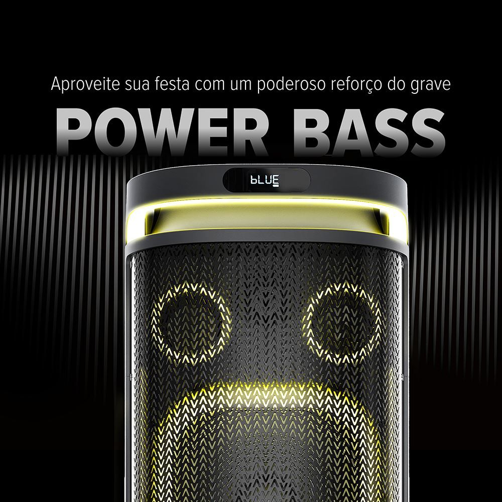 Caixa de Som Bluetooth Waaw by Alok Sound Box Insana 12000