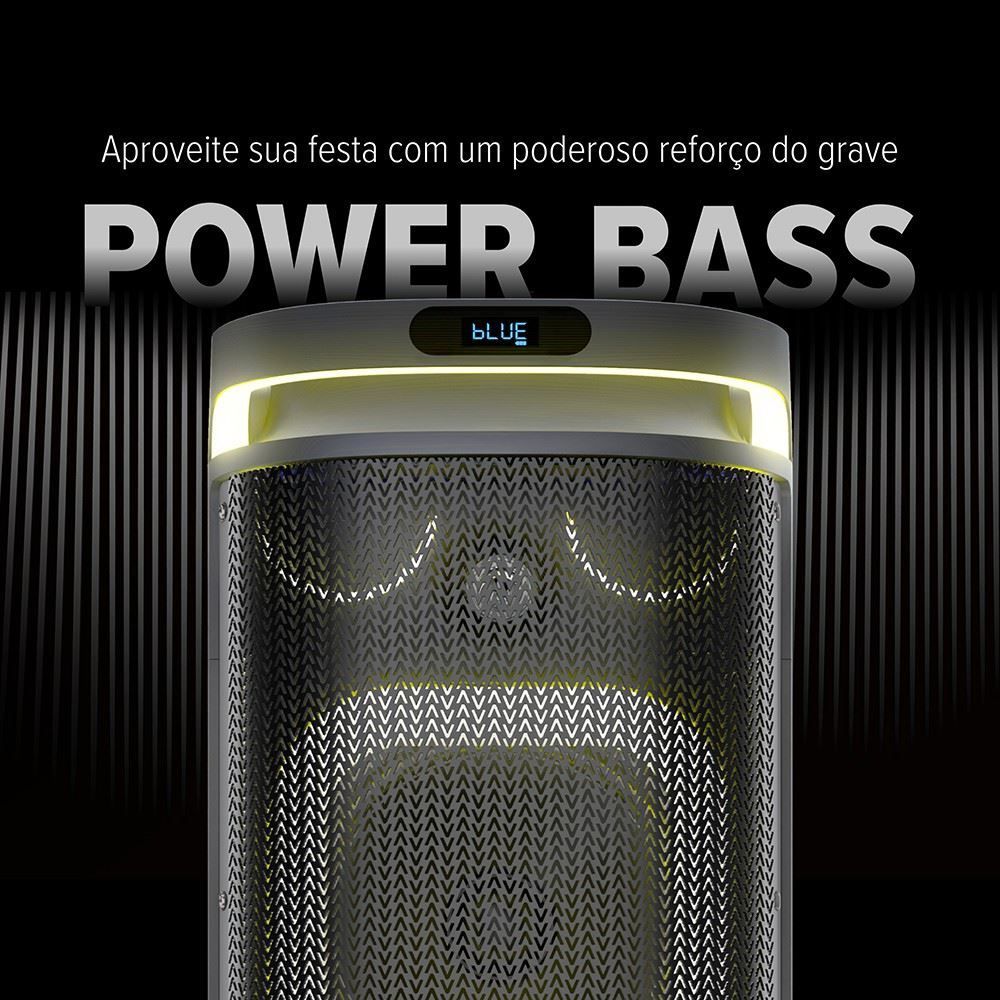 Caixa de Som Waaw Insana 10000 Bluetooth 1500W Power Bass
