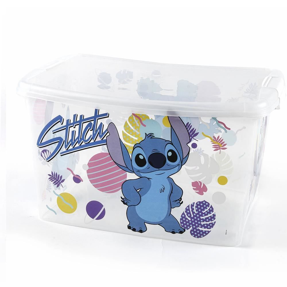 Caixa Organizadora Decorada Stitch Plasútil 19 Litros - Stitch
