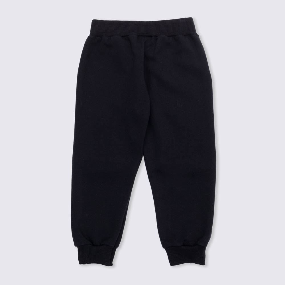Calça 1 a 3 anos Moletom Joelhos Carinha Yoyo Kids