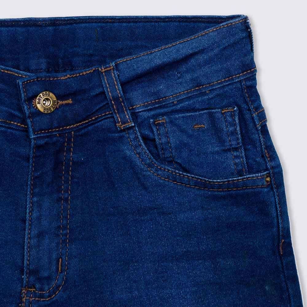 Calça 12 a 16 anos Jeans Skinny com Rasgo Hot Dog