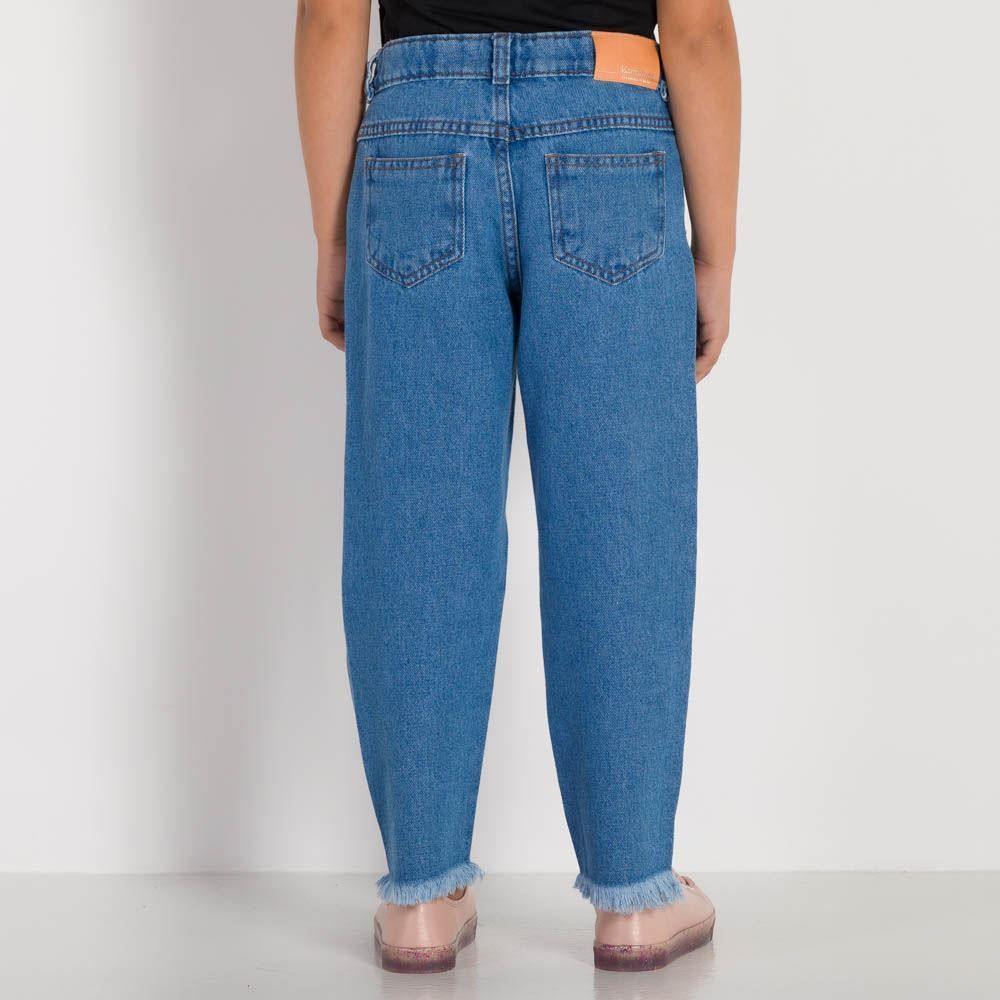 Calça 4 a 10 anos Jeans Mom Destroyed Marmelada