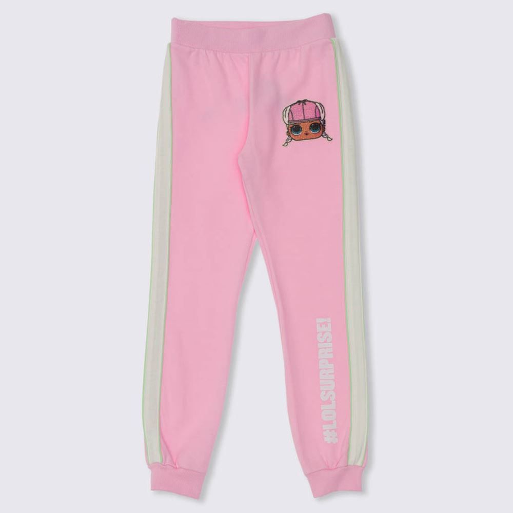 Calça 4 a 10 anos Moletom Jogger Patch Lol Brandili