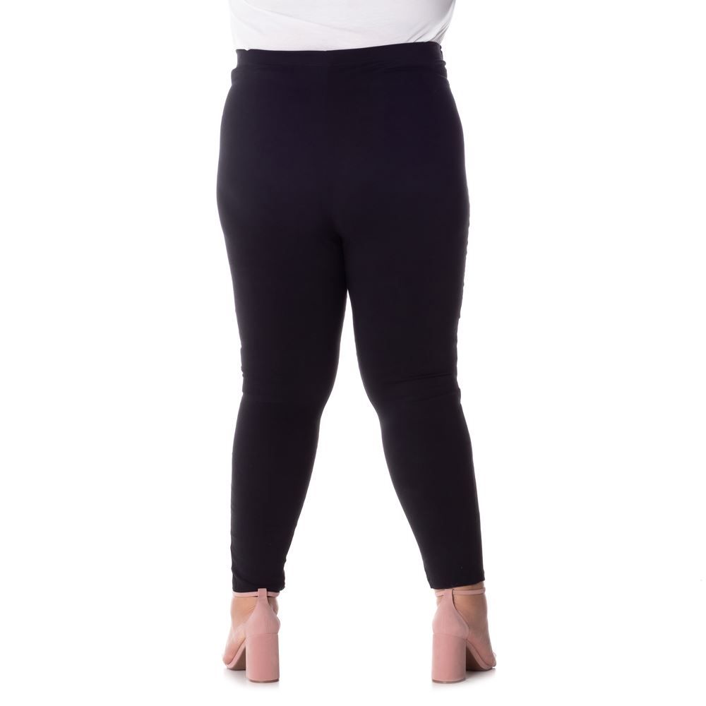 Calça Bengaline Lisa Plus Size Patrícia Foster