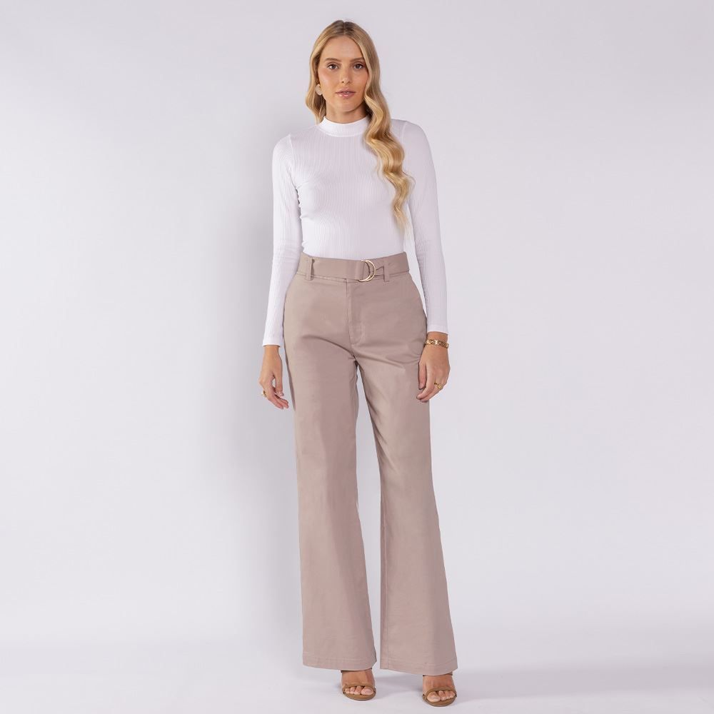 Calça Feminina Alfaiataria Wide Leg Boby Blues