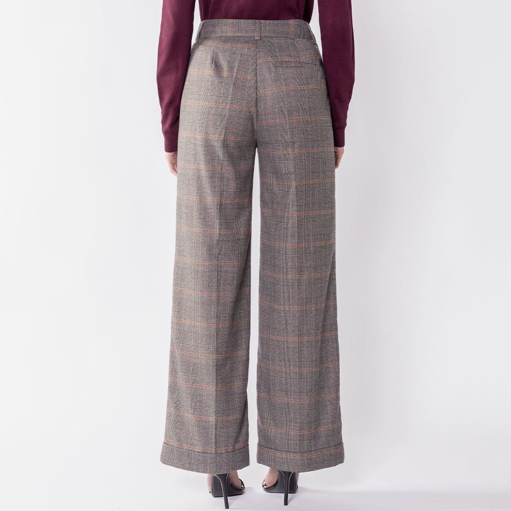 Calça Feminina De Alfaiataria Wide Leg Patricia Foster