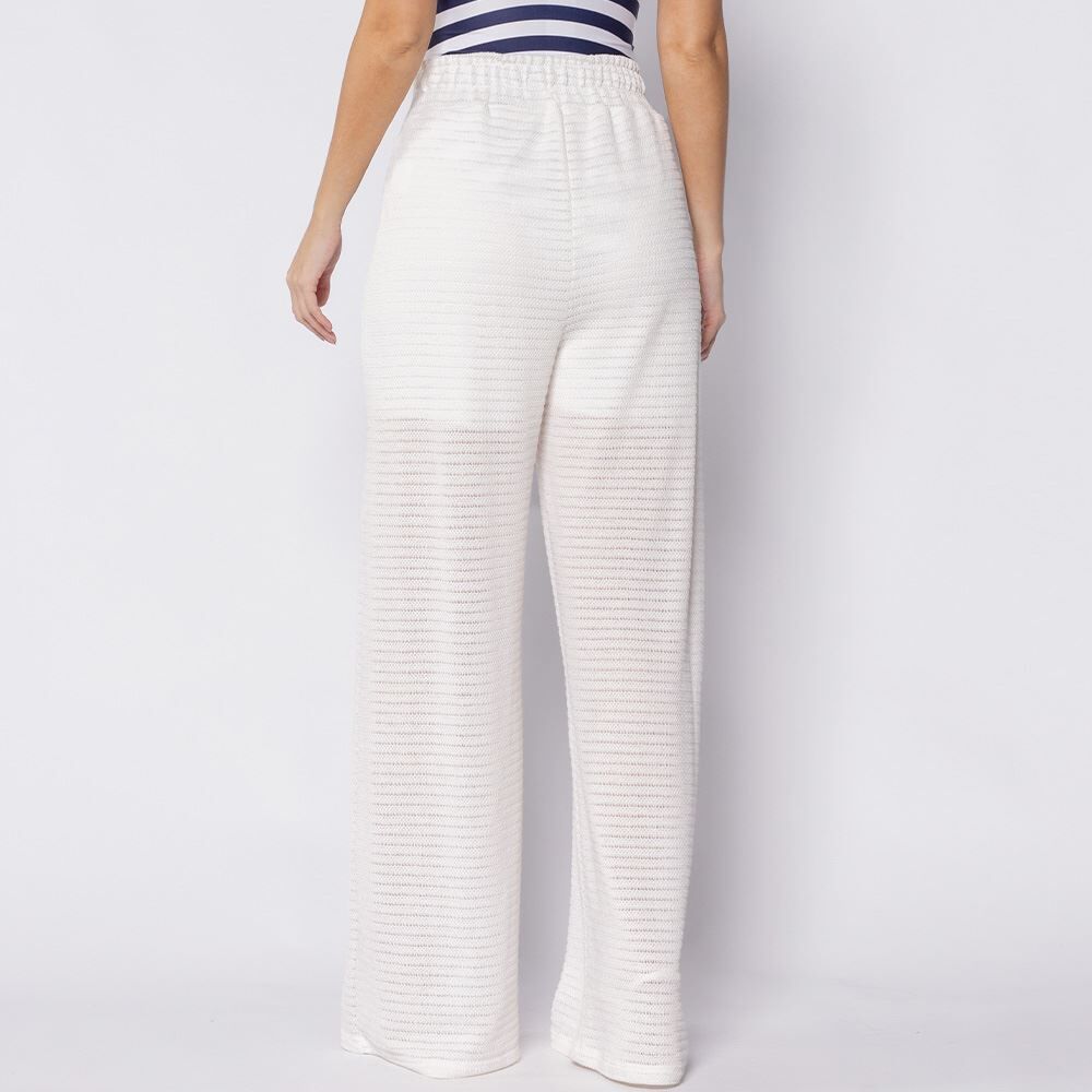 Calça Feminina Em Malha Crochê Patricia Foster