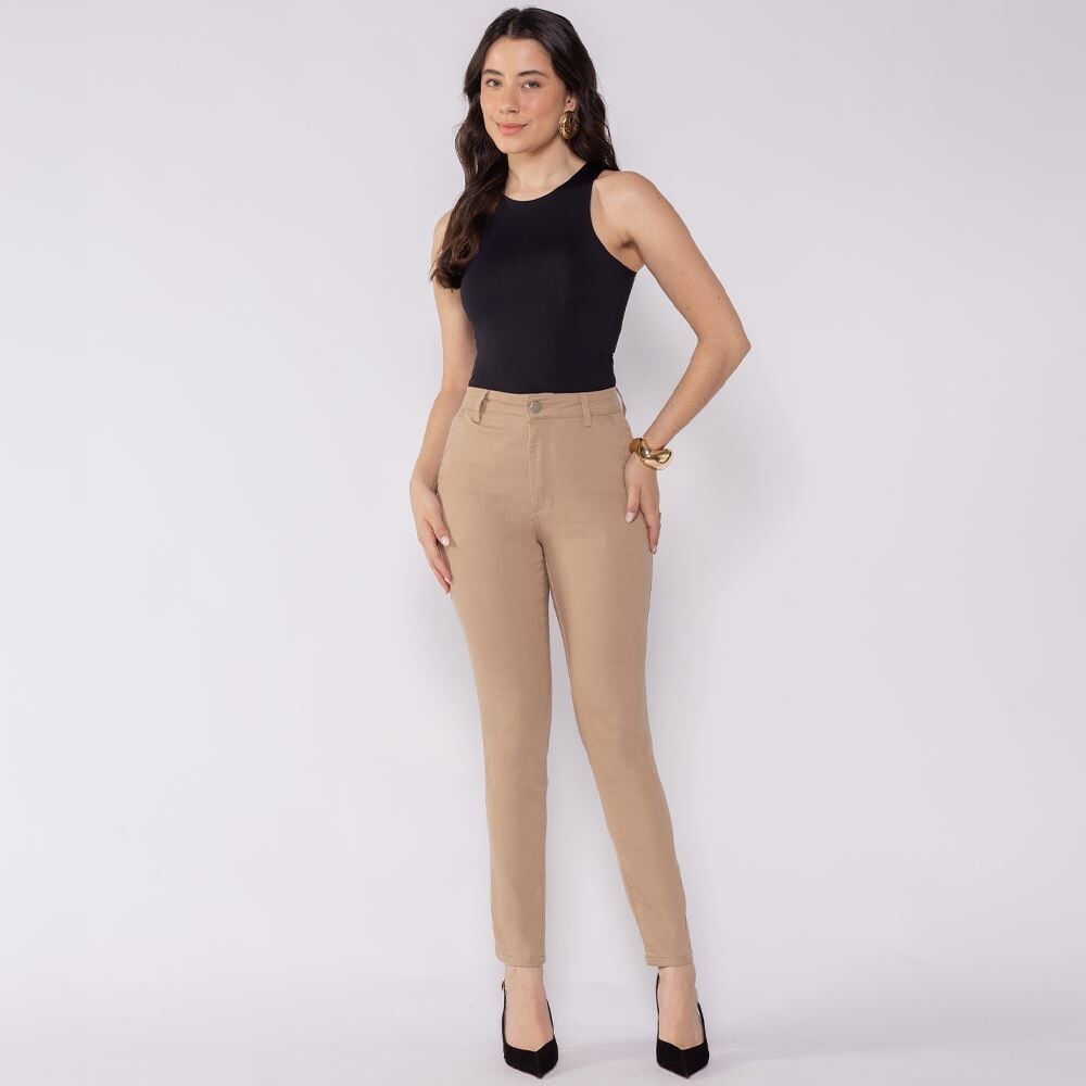 Calça Feminina Em Sarja Skinny Patricia Foster