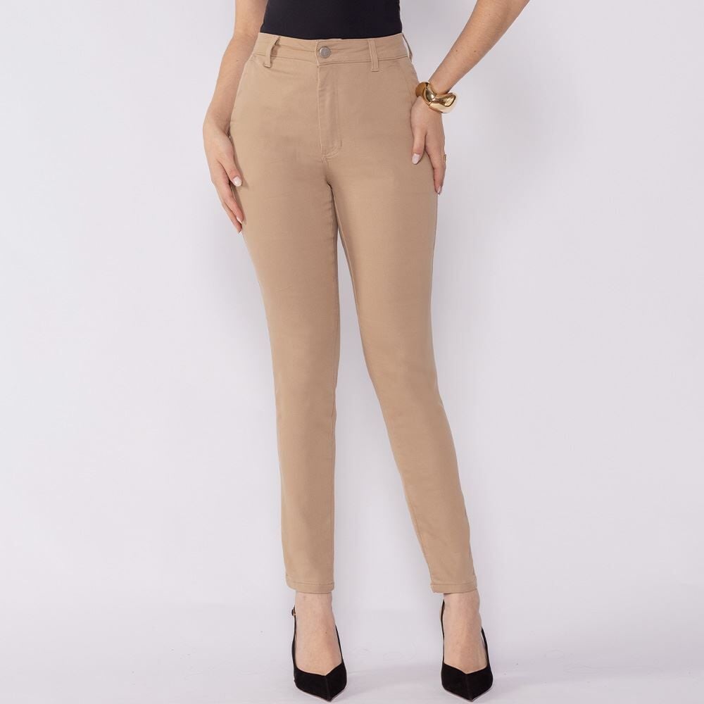 Calça Feminina Em Sarja Skinny Patricia Foster