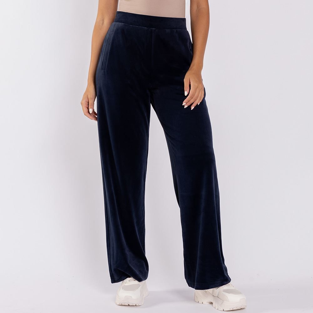 Calça Feminina Esportiva Wide Leg Em Plush Scream