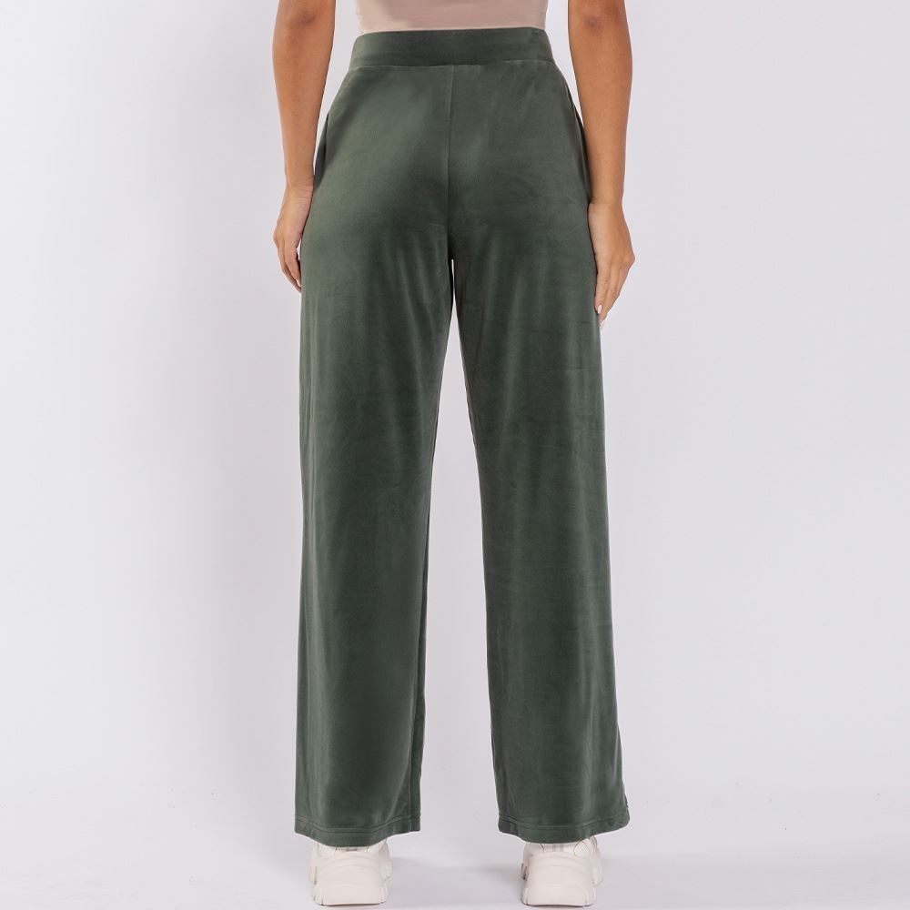 Calça Feminina Esportiva Wide Leg Em Plush Scream