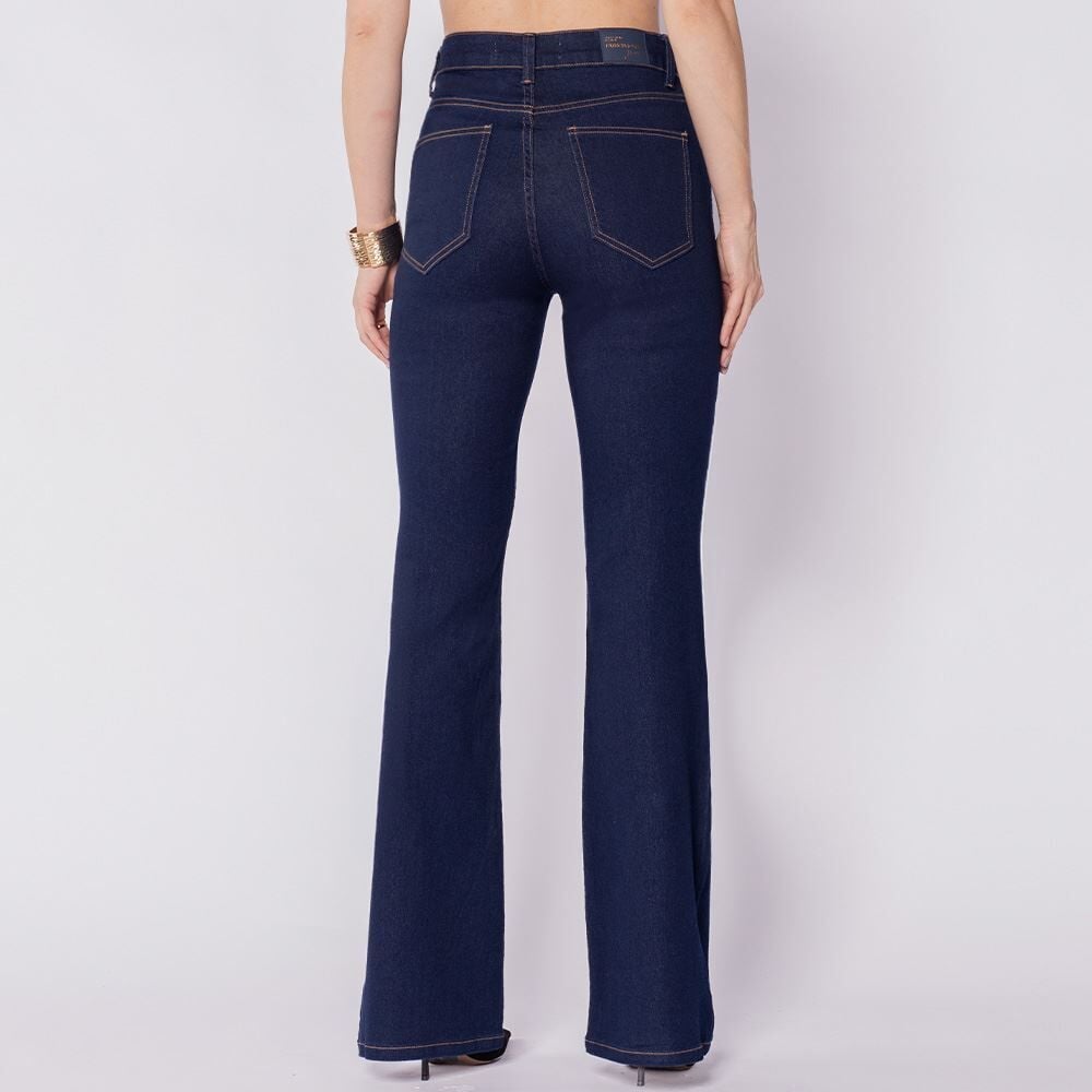 Calça Feminina Flare Em Jeans Patricia Foster 