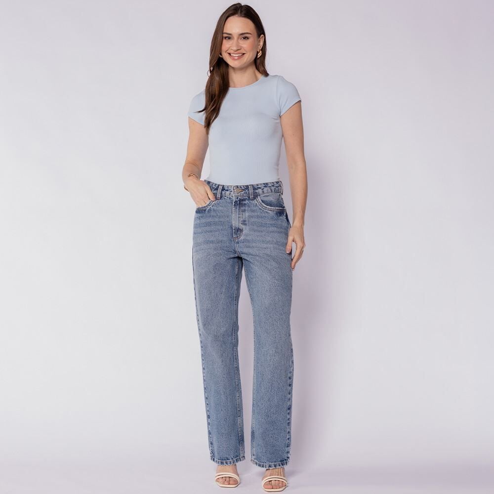 Calça Feminina Jeans Reta Patricia Foster