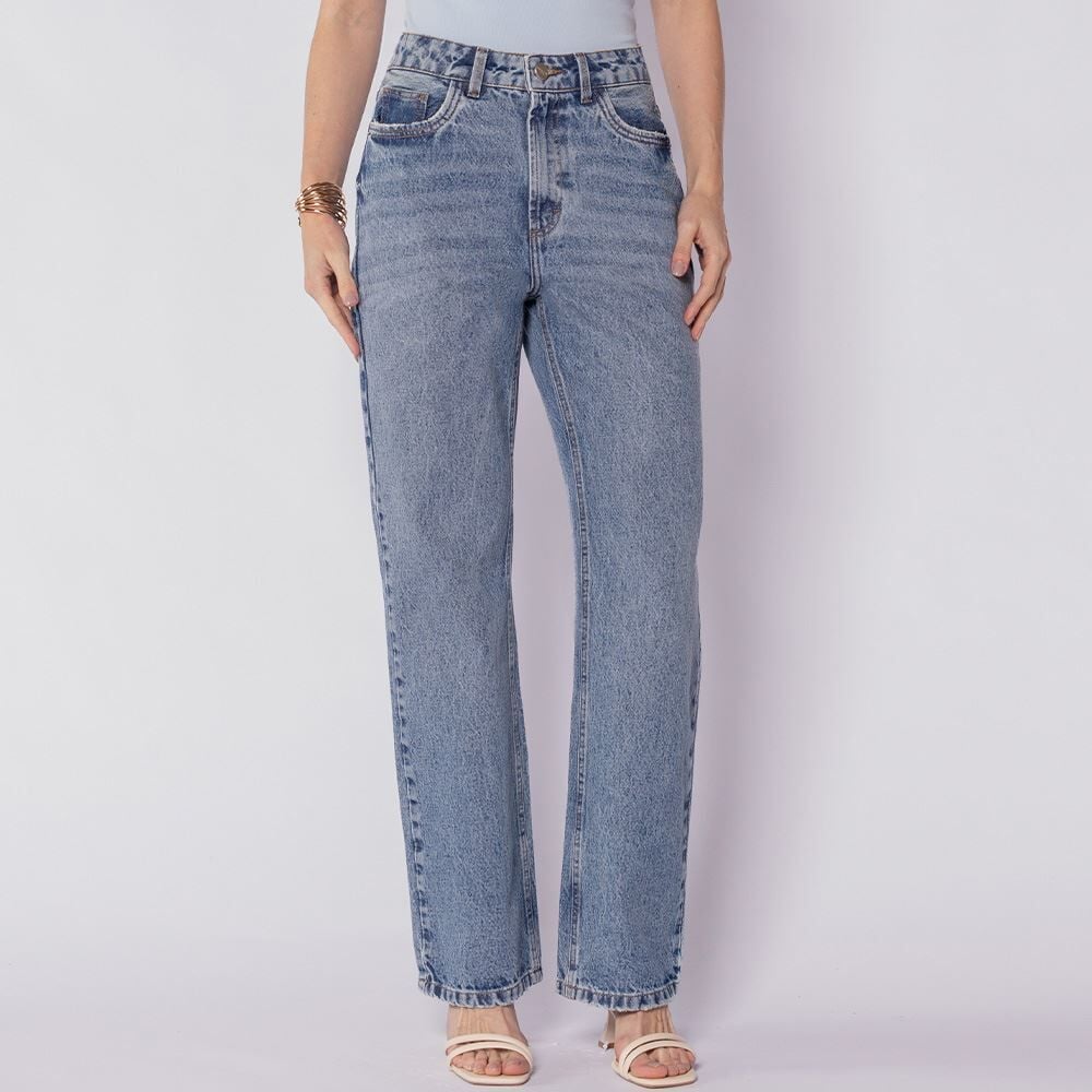 Calça Feminina Jeans Reta Patricia Foster