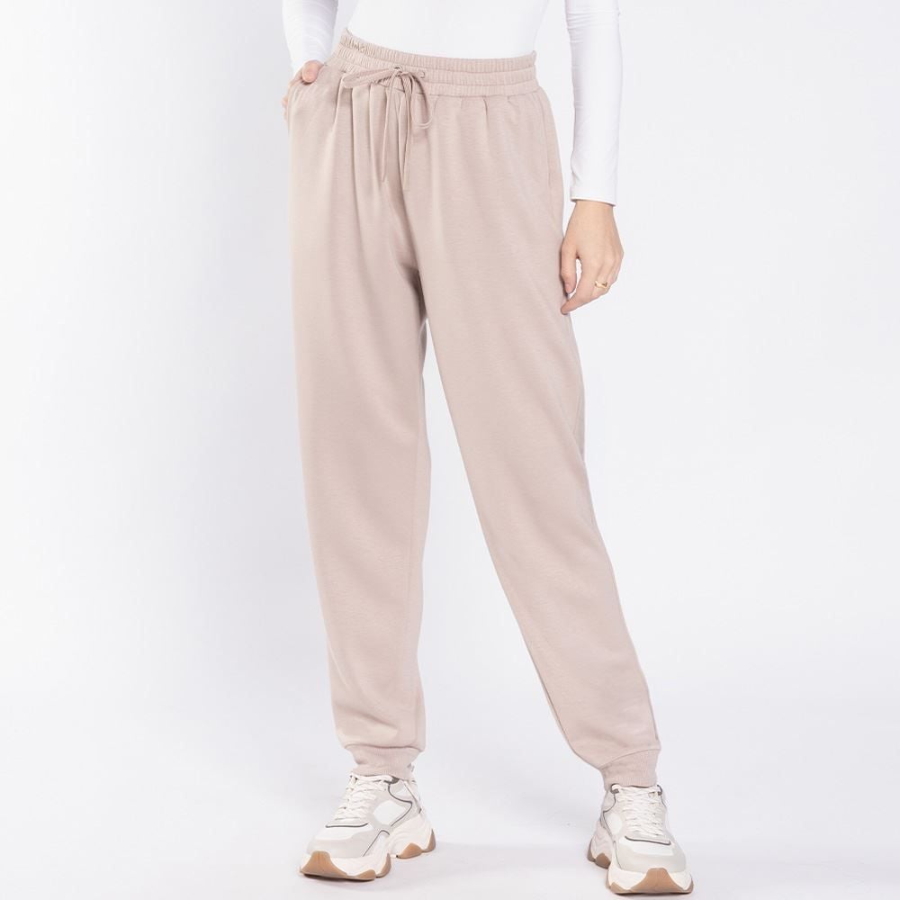 Calça Feminina Jogger Em Moletom Patricia Foster